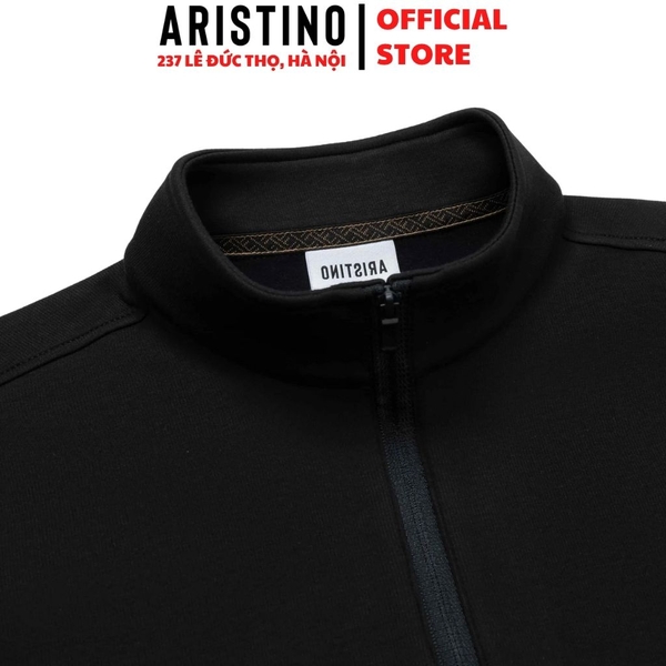Áo Halfzip Nam Aristino AHZ005BH0 Regular Fit – Đen 18 / Xám 12
