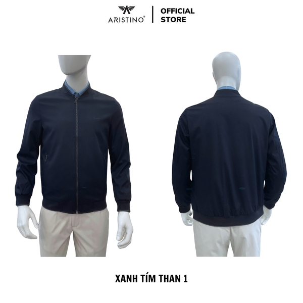Áo khoác Aristino AJK030BS0 Màu: Đen 2 in, Xanh tím than 1 in