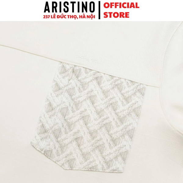 Áo Nỉ Sweatshirt Nam Aristino ASW002BH0 – Trắng Regular Fit