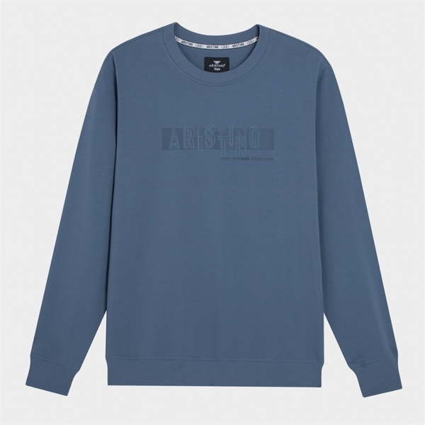 Bộ đồ thun thu đông Aristino ALH010W3 màu Xám 197, Xanh tím than 24