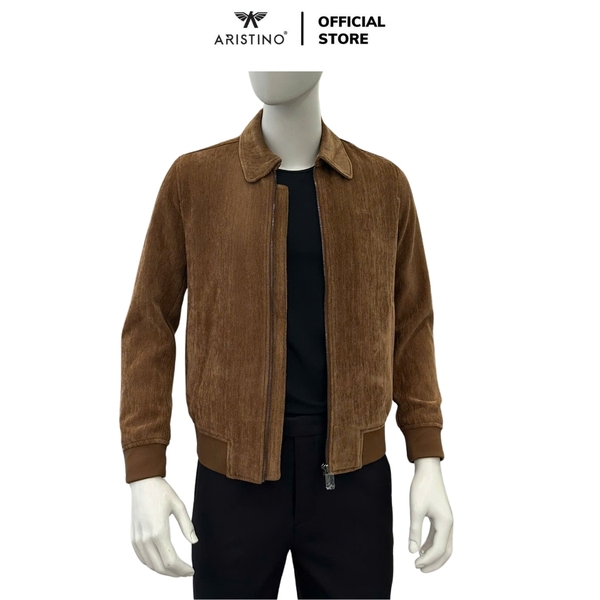 Áo khoác Aristino AJK022BS0 Màu: Nâu 10 Jacquard họa tiết