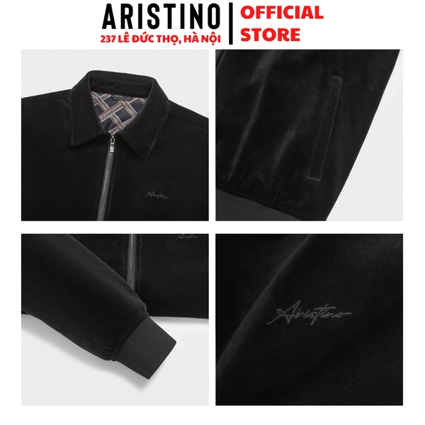 Áo khoác Aristino AJK033BS0 Áo khoác 2 lớp Màu: Đen 1, Nâu 150, Xám 47, Xanh tím than 41