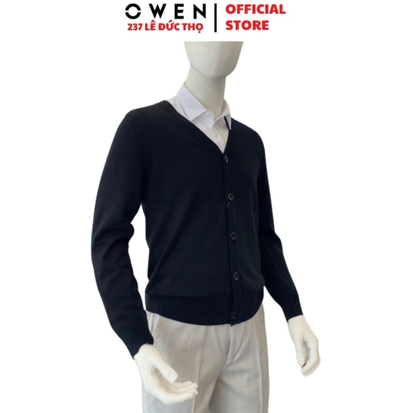 Áo Len Nam Owen ALD266506_BL – Đen Regular Fit Acrylic Cotton