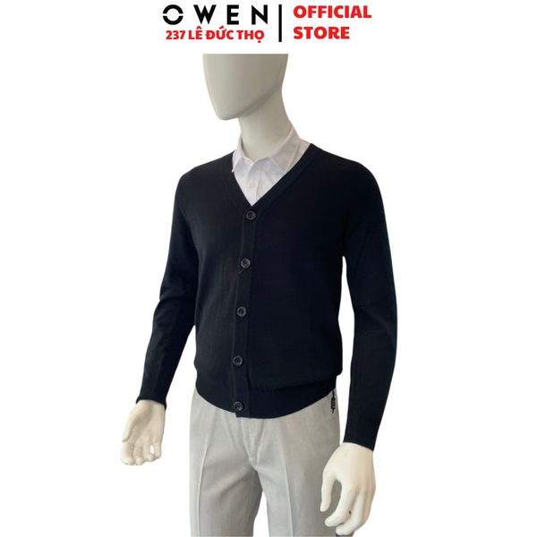 Áo Len Nam Owen ALD266506_BL – Đen Regular Fit Acrylic Cotton