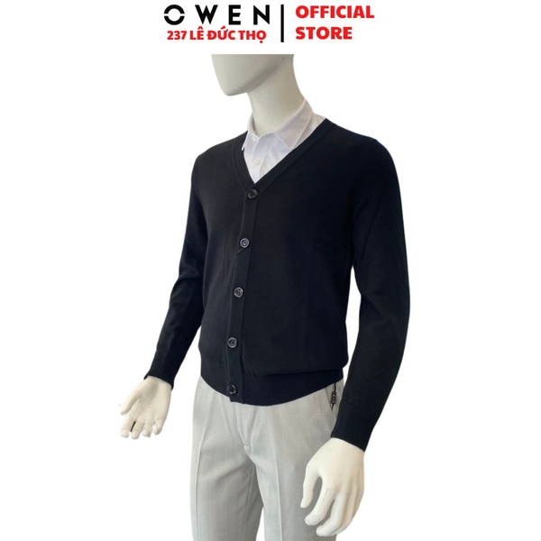 Áo Len Nam Owen ALD266506_BL – Đen Regular Fit Acrylic Cotton