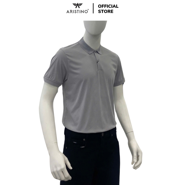 Áo Thun Polo Nam Cổ Bẻ Aristino APS024AS2 màu xám 6 Jacquard họa tiết