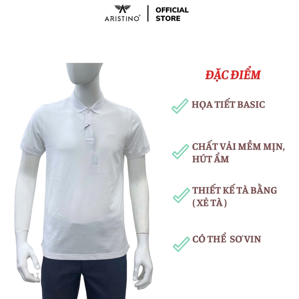 Áo Thun Polo Nam Cổ Bẻ Aristino APS011AS1 Màu: Trắng 6