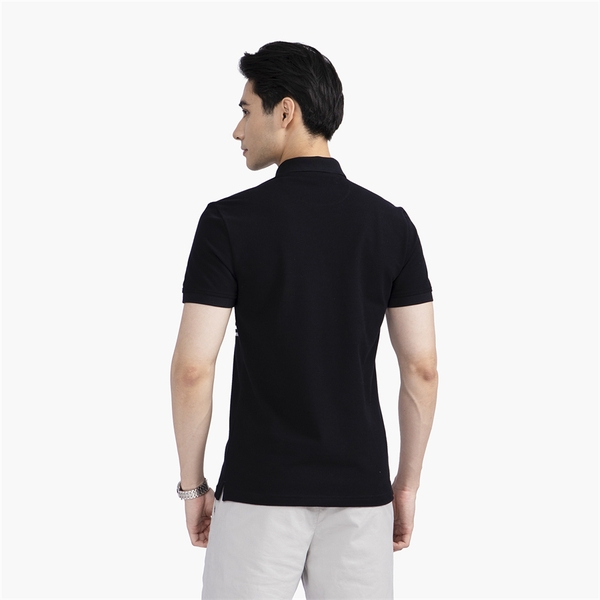 Áo Thun Polo Nam Có Cổ Bẻ Aristino APS134S2 Dáng Slim Fit Ôm Nhẹ Chất Liệu Cotton Cao Cấp Màu Đen Kẻ