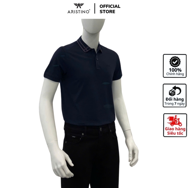Áo Thun Polo Nam Cổ Bẻ Aristino APS032AS3 Màu xanh tím than 25