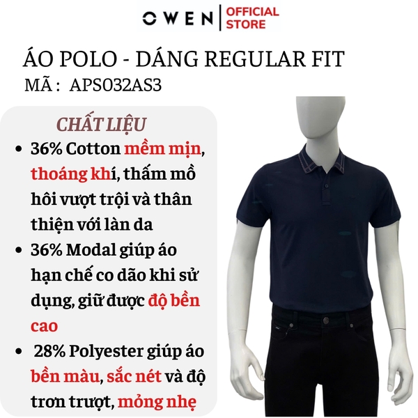 Áo Thun Polo Nam Cổ Bẻ Aristino APS032AS3 Màu xanh tím than 25