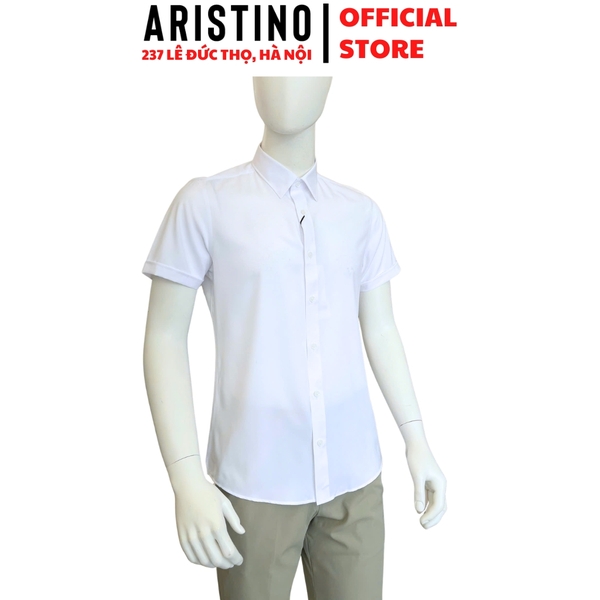 Áo sơ mi trắng ngắn tay Aristino ASSR03F