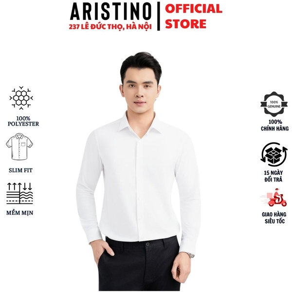 Áo Sơ Mi Trắng Nam Aristino Business 1LSR16S Slim Fit