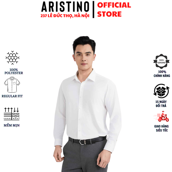 Áo Sơ Mi Trắng Nam Aristino Business 1LSR26S Regular Fit