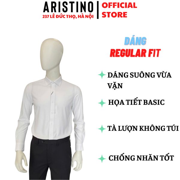 Áo Sơ Mi Trắng Nam Aristino Business 1LSR26S Regular Fit