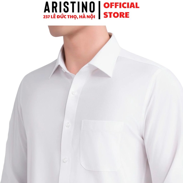 Áo Sơ Mi Trắng Nam Aristino Business 1LSR23S Regular Fit Không Túi