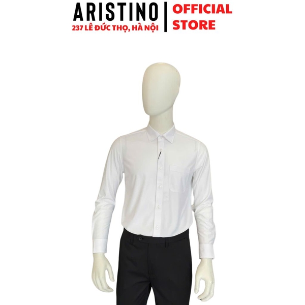 Áo Sơ Mi Trắng Nam Aristino Business 1LSR23S Regular Fit Không Túi