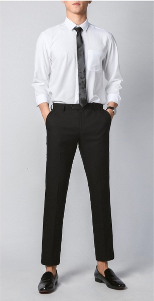 Áo Sơ Mi Trắng Nam Tay Dài Owen AR221197DT (AR230326DT-AR240100DT-AR240312DT) Dáng Regular Fit Có Túi Ngực Màu Trắng Trơn