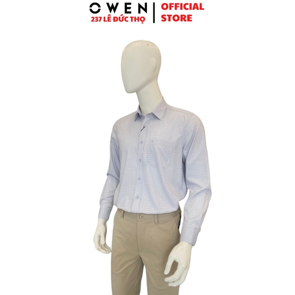Áo Sơ Mi Nam Tay Dài Owen AF260644DT Xám Plus Size Bamboo