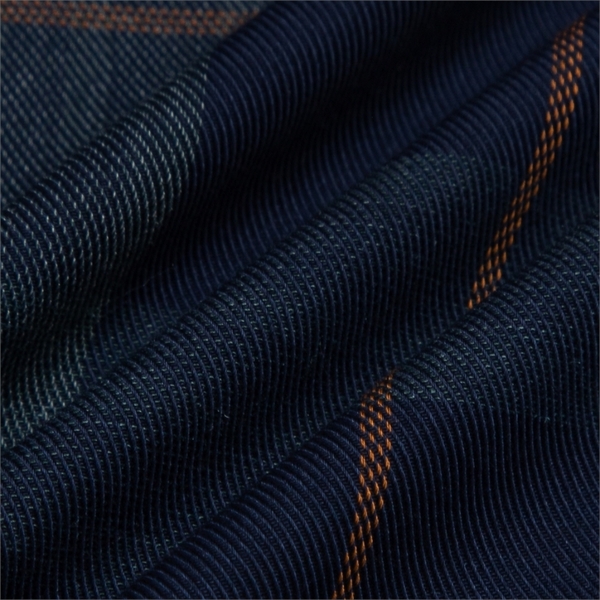 Áo Sơ Mi Nam Dài Tay Aristino ALS23903 màu Xanh tím than kẻ chất liệu sợi tre dáng slim fit không túi ngực