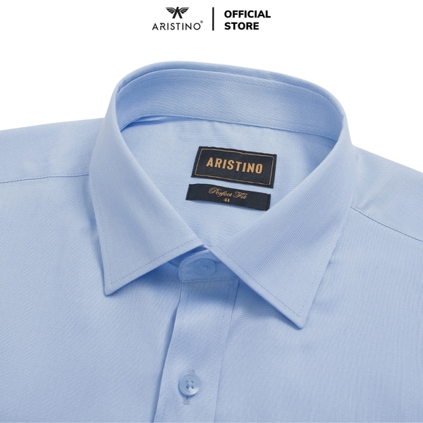 Áo Sơ Mi Nam Ngắn Tay Aristino ASS073AS3 màu xanh kẻ tăm