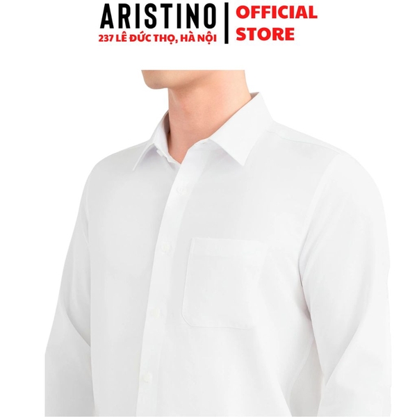 Áo Sơ Mi Trắng Nam Dài Tay Aristino ALSR02F Regular Fit 100% Polyester