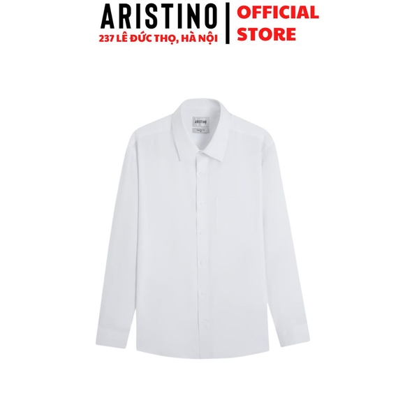 Áo Sơ Mi Trắng Nam Dài Tay Aristino ALSR02F Regular Fit 100% Polyester