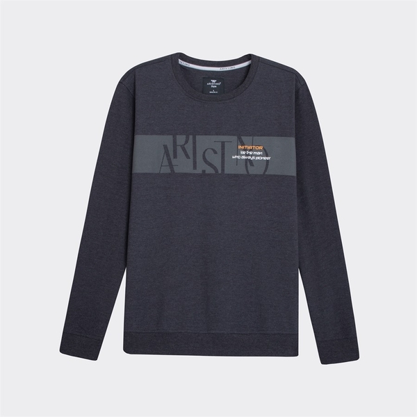 Áo Thun Nam Dài Tay Aristino ASW009W2 Màu Đen 10, Xanh tím than 83, Xanh biển 131, Xám 164