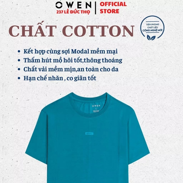 Áo Thun Nam Tay Ngắn Không Cổ Owen TSN231454