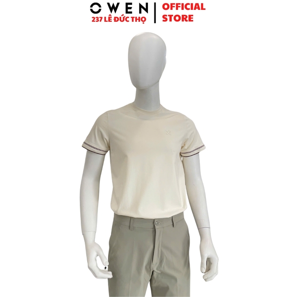 Áo T-Shirt Nam Owen TSN260138 Be Regular Fit 80% Cotton