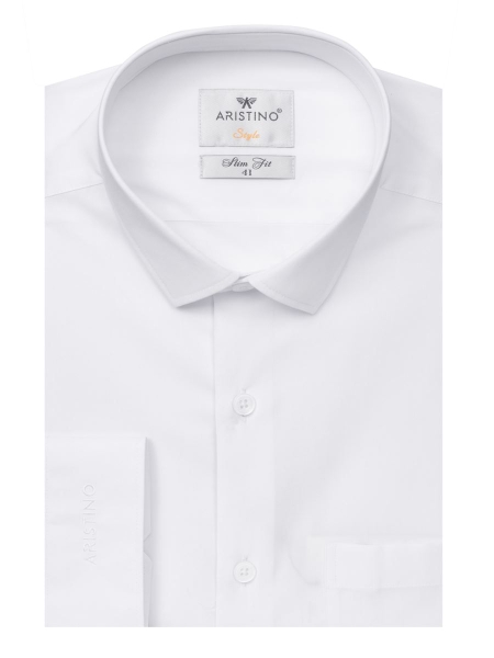 Áo Sơ Mi Nam Tay Dài Aristino ALSR09 Màu Trắng Kiểu Dáng Slim Fit Chất Liệu Sợi Tre