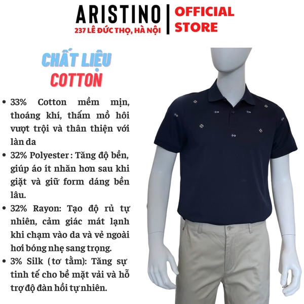 Áo Thun Polo Nam Cổ Bẻ Aristino APS010FAH2