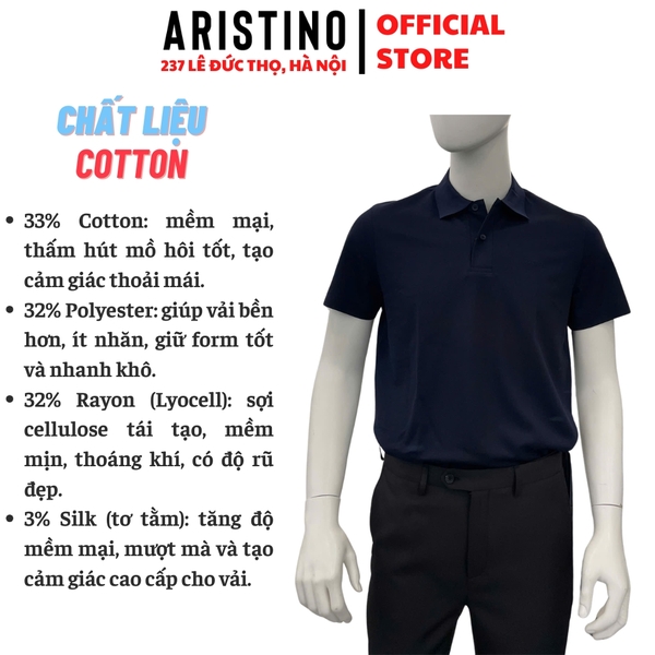 Áo Thun Polo Nam Cổ Bẻ Aristino APS075FAH2