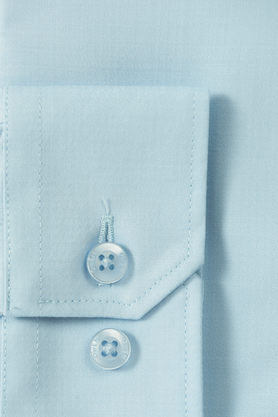 Áo Sơ Mi Nam Tay Dài Owen AR230540DT màu dobby xanh nhạt dáng regular fit tà lượn có túi vải sợi tre