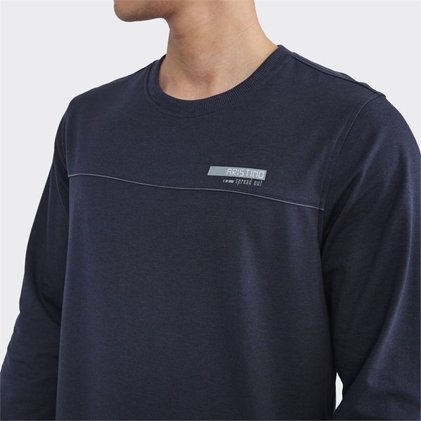 Bộ đồ thun thu đông Aristino ALH008W2 Màu Xám 6, Xanh tím than 83