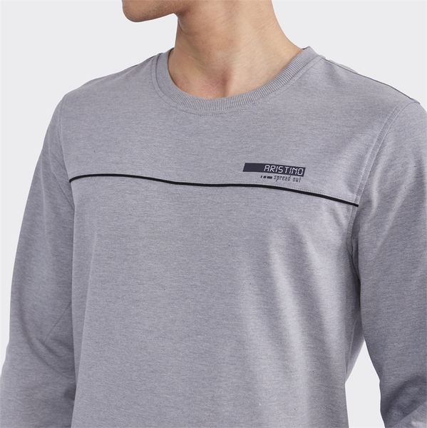 Bộ đồ thun thu đông Aristino ALH008W2 Màu Xám 6, Xanh tím than 83