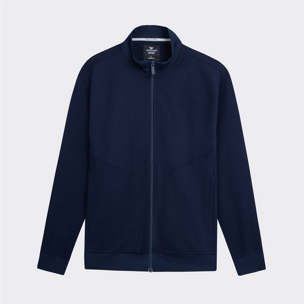 Bộ đồ thun thu đông Aristino ALH005W2 Màu đen 11, xanh tím than 8