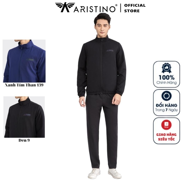 Bộ đồ Gió Thu đông Aristino AJS001W2 Màu Đen 9, Xanh Tím Than 139