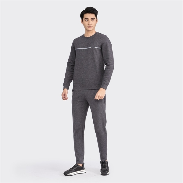 Bộ đồ thun thu đông Aristino ALH011W2 Màu Đen 12, Xám 69