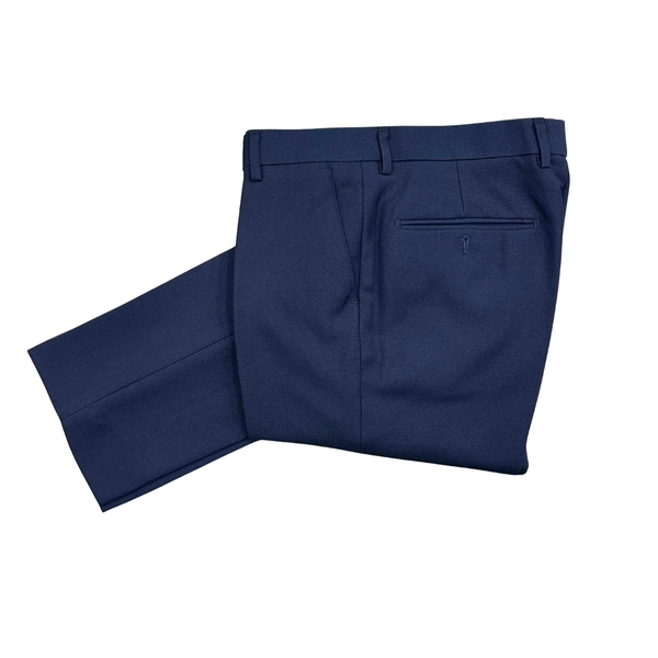 Bộ Veston VIỆT TUẤN COMPLET-559 màu xanh tím than trơn bộ suit dáng trẻ, 1 cúc , xẻ tà 2 bên chất liệu Vicose