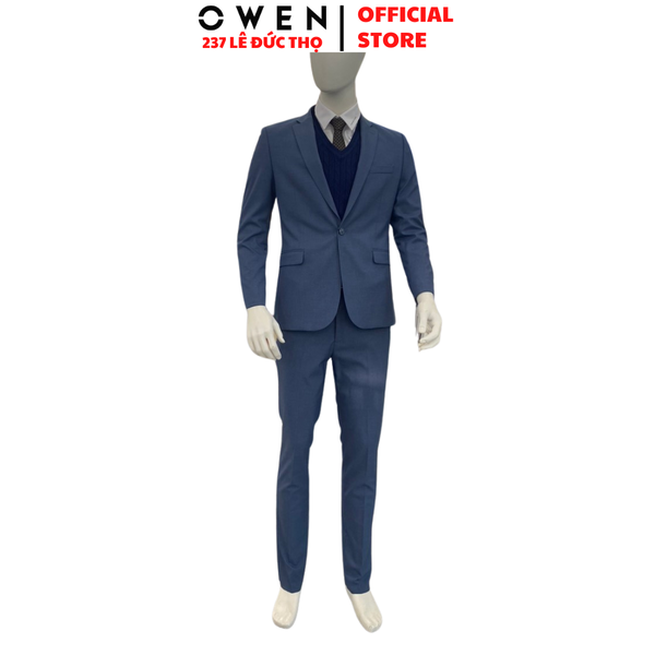 Ves bộ OWEN VES265907 Màu xanh Dáng SlimFit Vải Polyester