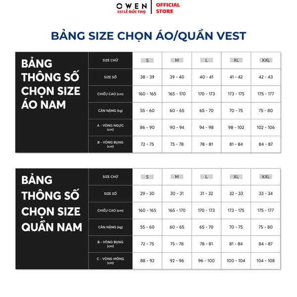 Ves bộ OWEN VES265907 Màu xanh Dáng SlimFit Vải Polyester