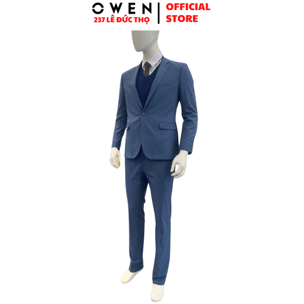 Ves bộ OWEN VES265907 Màu xanh Dáng SlimFit Vải Polyester