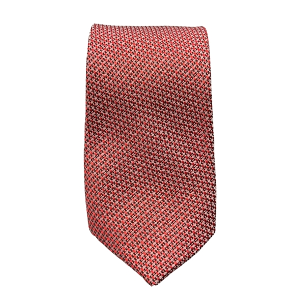 Cà vạt nam OWEN CV221528 màu đỏ kẻ chìm bản nhỏ chất liệu polyester