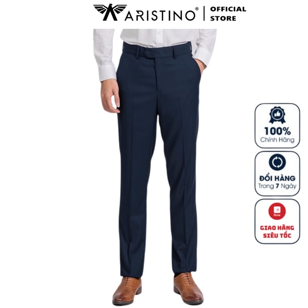 Quần Tây Nam Aristino ATRR02 (ATRR0209) Quần Âu Nam Màu Xám 41 Form Dáng Regular Chất Liệu Polyester