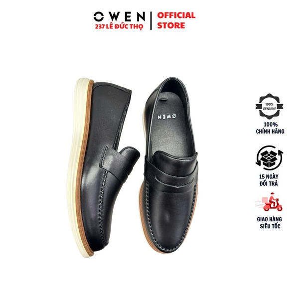 Giày Tây Nam Owen GD251295 Màu Đen Da Bò