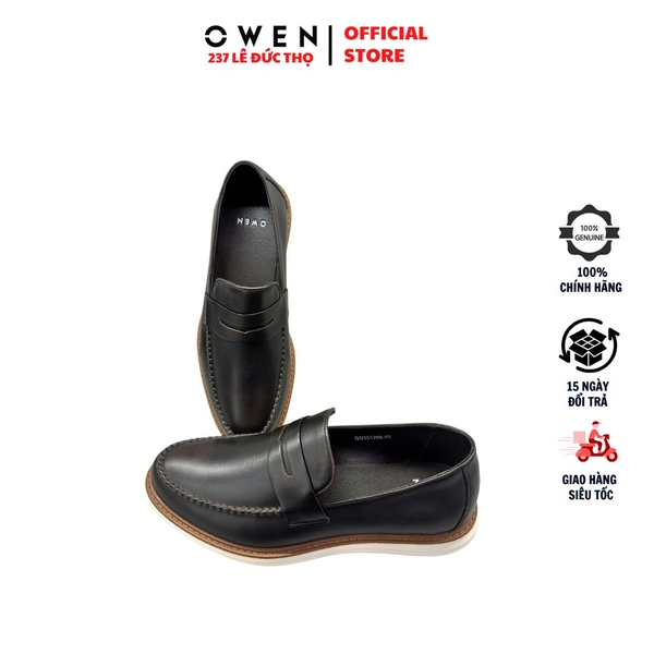 Giày Tây Nam Owen GD251296 Màu Đen Da Bò