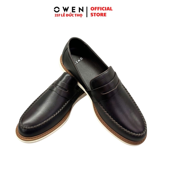 Giày Tây Nam Owen GD251296 Màu Đen Da Bò