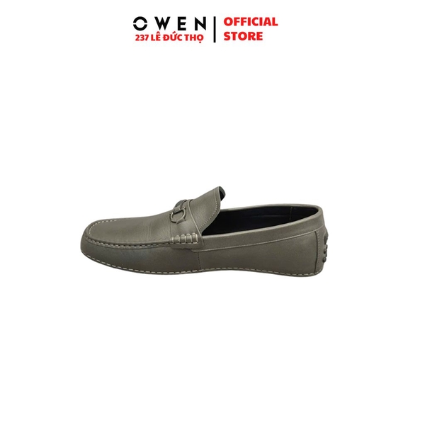 Giày Tây Nam Owen GD251297 Màu Xám Đậm Da Bò