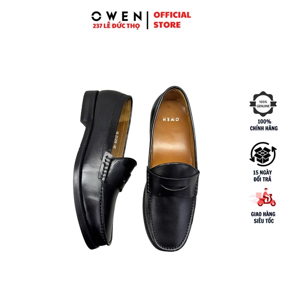 Giày Tây Nam Owen GD251299 Đen Da Bò