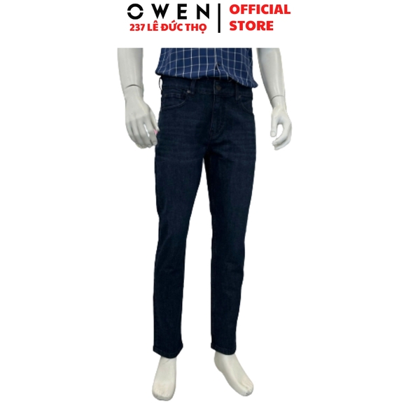 Quần Jeans Nam Owen QJR263082 Xanh Đậm Regular Fit Cotton Spandex
